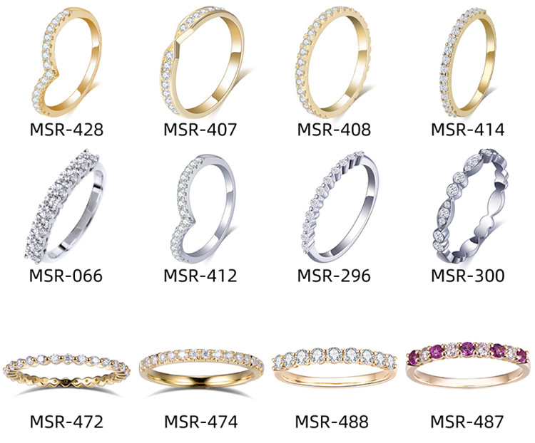 11 D VVS 랩 그로운 크로스 스타일 플래티넘 랩 그로운 다이아몬드 반지 컬렉션