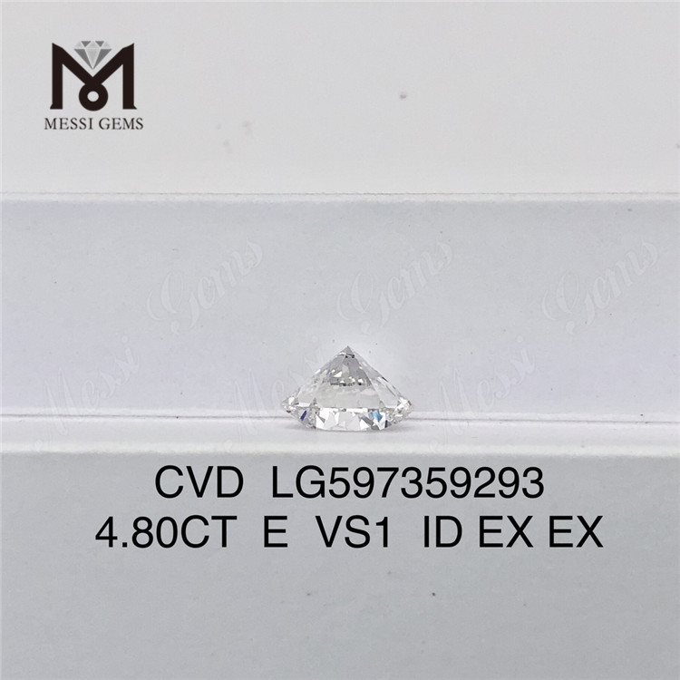 4.80CT E VS1 ID EX EX 벌크 엔지니어드 다이아몬드로 광채를 발산 CVD LG597359293 丨Messigems
