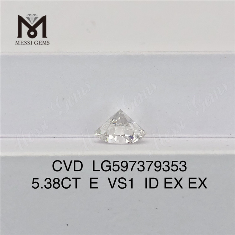 5.38CT E VS1 ID EX EX 연구소에서 제작한 다이아몬드 CVD LG597379353丨 메시지젬
