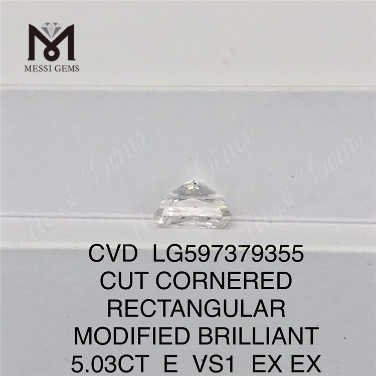 5.03CT E VS1 EX EX 직사각형 CVD 다이아몬드 연구소 LG597379355丨 메시지