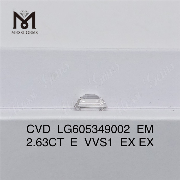2.63CT E VVS1 EM IGI 디자이너용 다이아몬드 CVD 인증서丨Messigems LG605349002