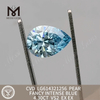 4.30CT PEAR 최고의 시뮬레이션 다이아몬드 VS2 FANCY INTENSE BLUE丨Messigems CVD LG614321256 