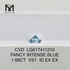 1.68CT VS1 FANCY INTENSE BLUE 연구소에서 제작한 다이아몬드 판매용丨Messigems CVD LG617411210
