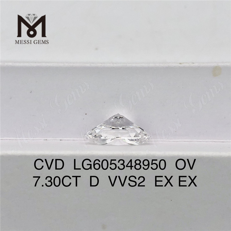 7.30CT Diamond Lab OV VVS2 D 컬러 CVD LG605348950丨 메시지