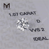 이상적인 합성 캐럿당 1.07ct VVS 가격 대형 랩 그원 D hpht cvd 다이아몬드