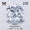 1.138ct D SI1 도매 EX 컷 루즈 랩 다이아몬드 도매
