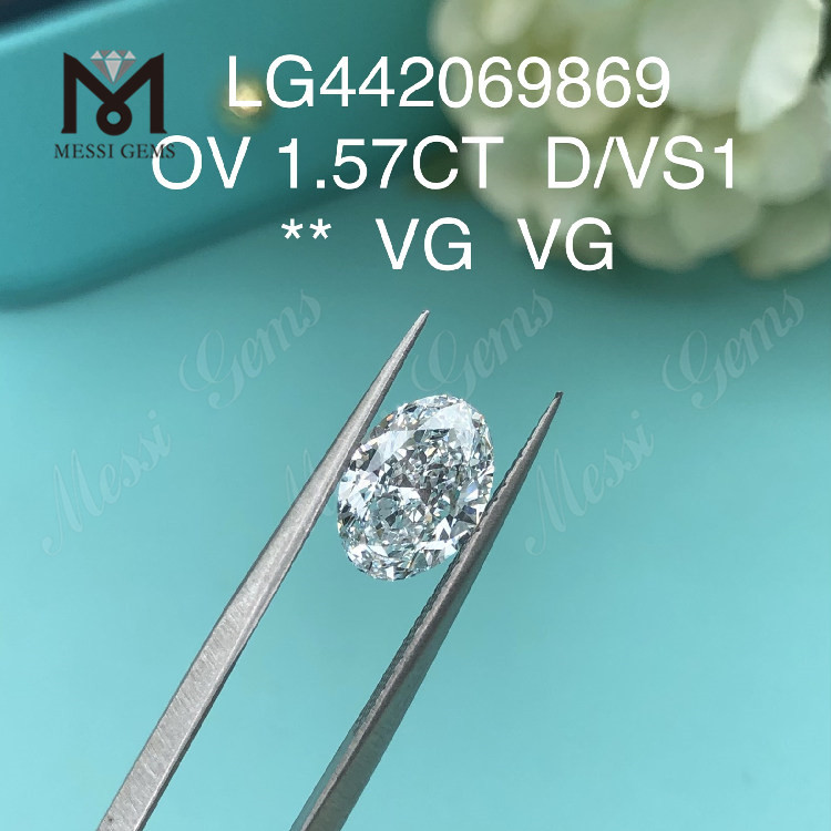 1.57캐럿 OVAL D VS1 랩 다이아몬드 캐럿당 가격