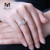 1.5캐럿 모이사나이트 다이아몬드 반지 약혼 결혼 반지 프롱 세팅, 14k 18k 순금 화이트 골드