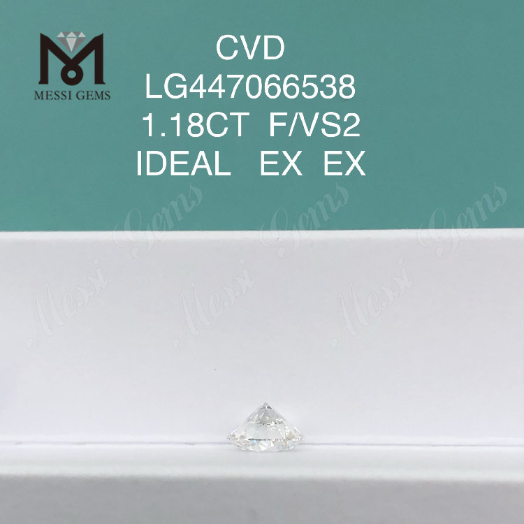 1.18캐럿 F VS2 라운드 훌륭하고 이상적인 컷 CVD 연구소 제작 다이아몬드 가격