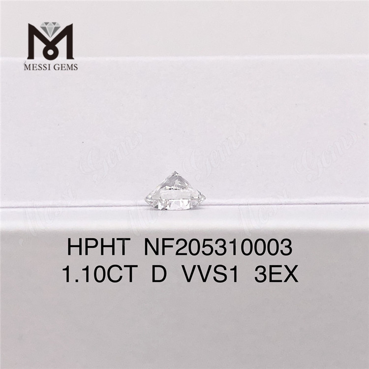 공장 재고 1.10ct 캐럿 VVS1 3EX 루즈 HPHT 합성 다이아몬드 랩 다이아몬드