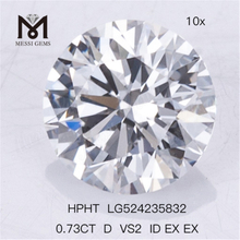 0.73CT D VS2 ID EX EX HPHT 인공 다이아몬드 공장 가격