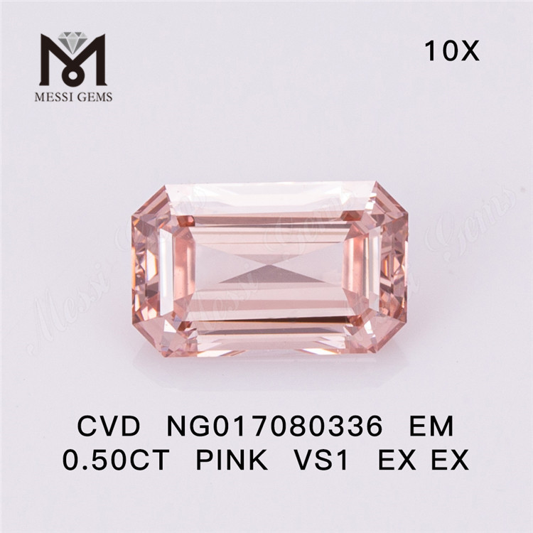 NG017080336 EM 0.50CT 핑크 VS1 EX EX CVD 랩 다이아몬드
