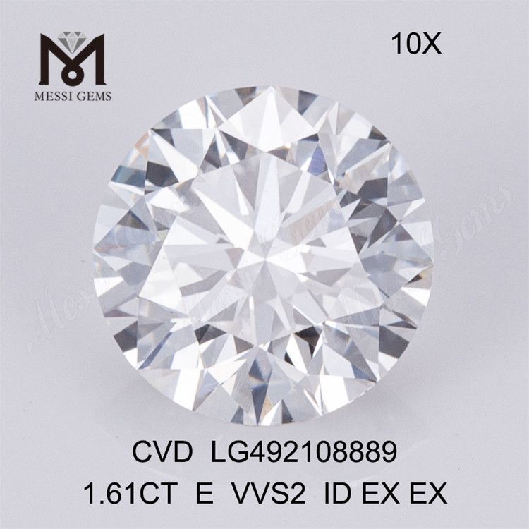 1.61ct E cvd lab 다이아몬드 vvs 라운드 EX lab 다이아몬드 판매 중