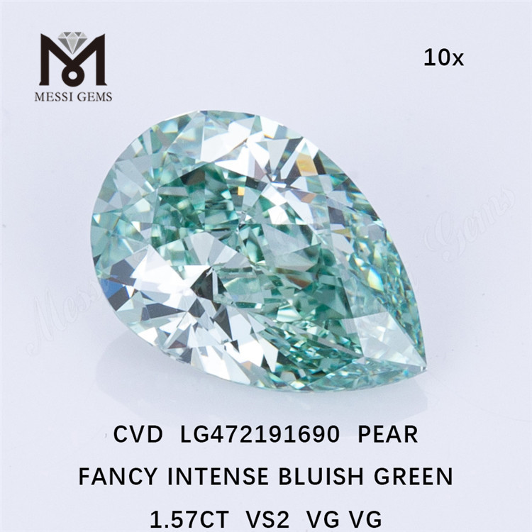 1.57CT VS2 블루 루즈 합성 다이아몬드 CVD 그린 랩 성장 다이아몬드 도매 LG472191690
