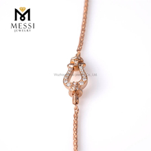 DEF VVS 모이사나이트 팔찌 여성 K Rose Gold Jewelry Bracelet