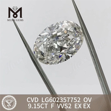 9.15CT F VVS2 EX EX cvd 연구소에서 제작한 다이아몬드 OV LG602357752