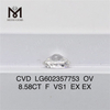  8.58CT F VS1 EX EX cvd OV 랩그로운 다이아몬드 LG602357753 Lab丨Messigems