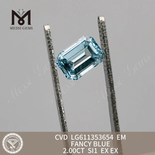 2.00CT SI1 EM 팬시 블루 Cvd 다이아몬드 캐럿당 가격 LG611353654 