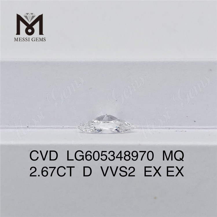 2.67CT D VVS2 IGI 인증 다이아몬드 mq 지속 가능한 럭셔리丨Messigems LG605348970