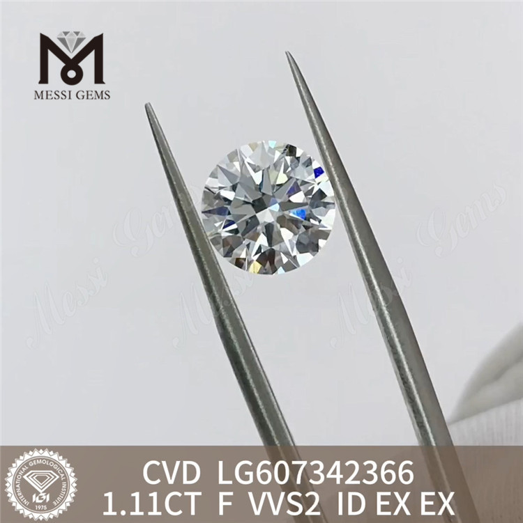  1.11CT F VVS2 CVD 랩 다이아몬드 캐럿당 가격 Brilliance丨Messigems LG607342366