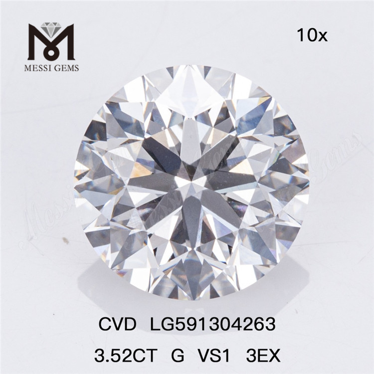 3.52CT G VS1 3EX CVD 다이아몬드: 대량 주문을 위한 신뢰할 수 있는 소스 LG591304263丨Messigems