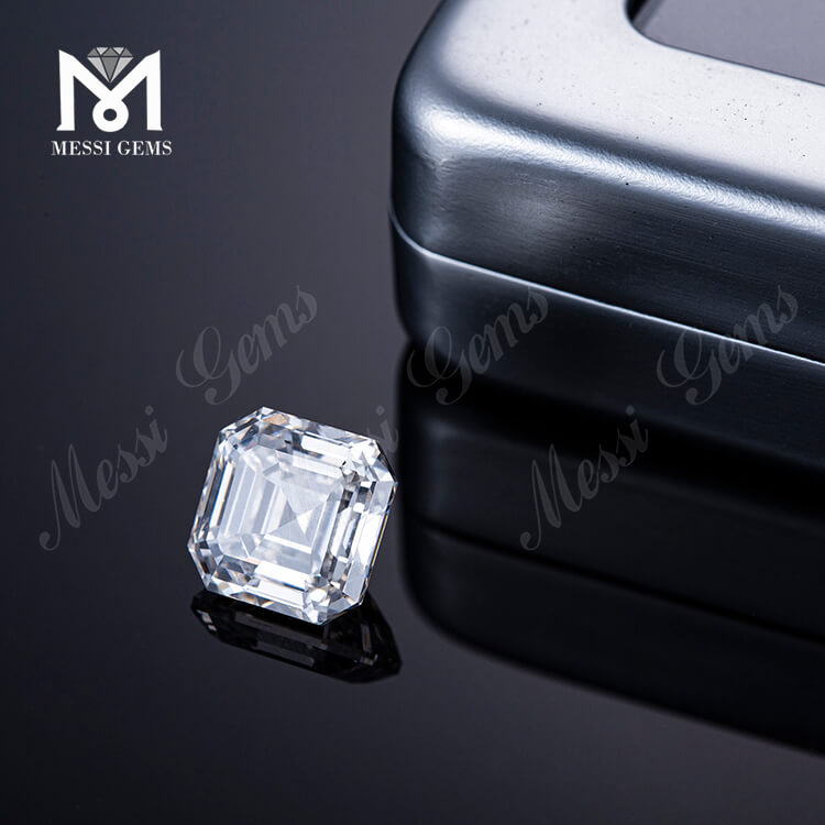 3.76ct G VS 랩 그로운 다이아몬드 VG 스퀘어 에메랄드 컷 랩 제작 다이아몬드