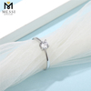 1ct 여성 솔리테어 moissanite 반지 패션 925 스털링 실버 반지