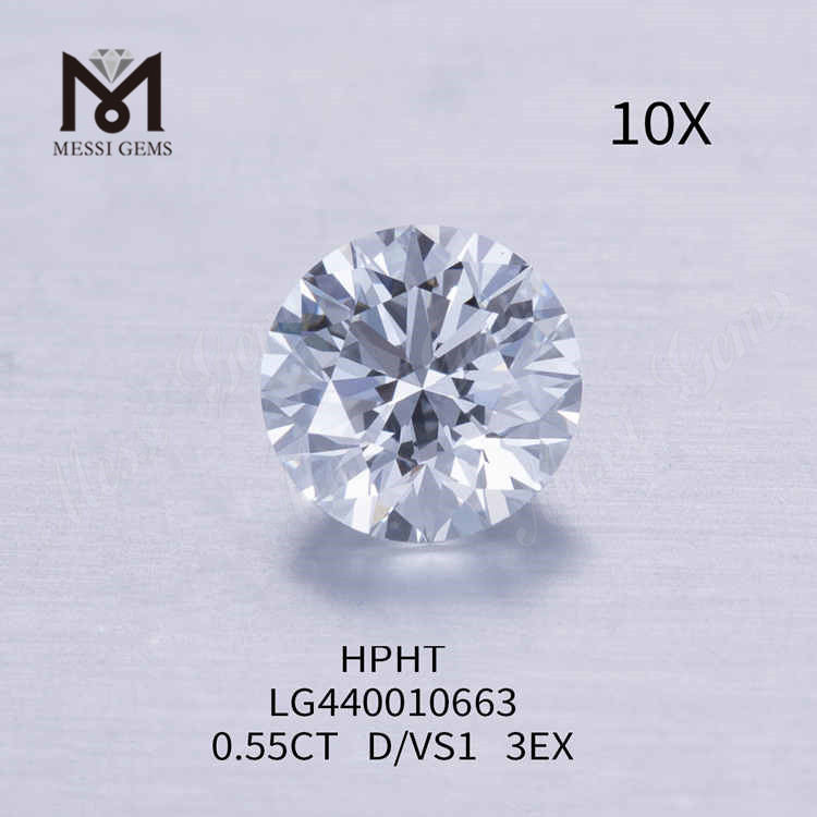 0.55CT D/VS1 라운드 컷 랩 다이아몬드 3EX 랩 그로운 다이아몬드 도매가