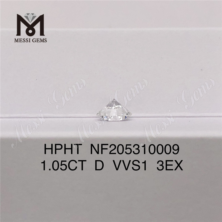 1.05CT D VVS1 3EX 루즈 라운드 브릴리언트 랩 다이아몬드 공장 가격 