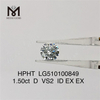 1.50CT D VS hpht 다이아몬드 EX 랩 다이아몬드 공장 가격