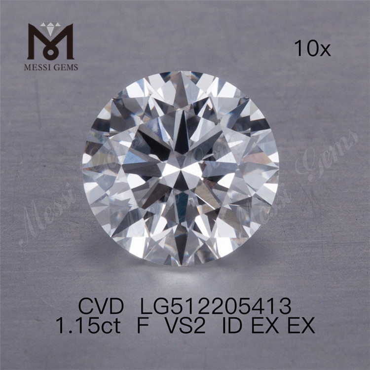 1.15ct F VS cvd 인공 다이아몬드 IF 3EX 랩 다이아몬드 도매 가격