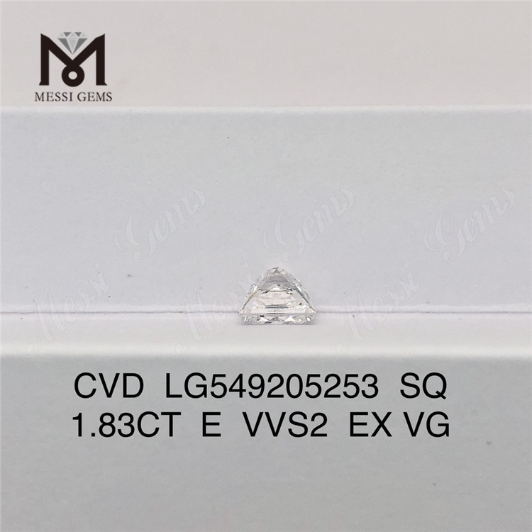 1.83ct SQ 컷 E VVS2 EX VG 제조 다이아몬드 원가 도매 가격 판매