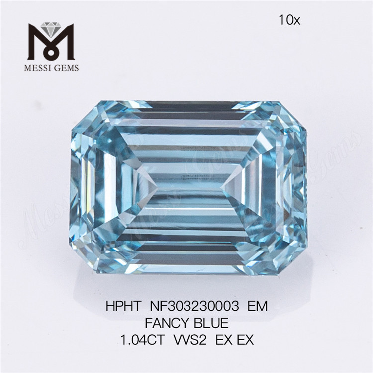 1.04CT 팬시 블루 VVS2 EX EX EM 도매 연구소에서 제작한 다이아몬드 HPHT NF303230003