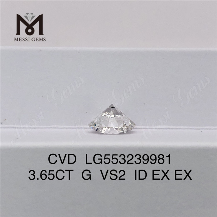 3.65CT G VS2 ID EX EX 실험실 성장 다이아몬드 고품질 실험실 다이아몬드 제조업체
