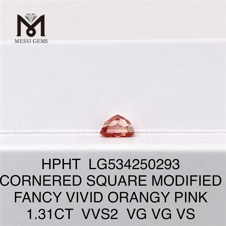 1.31ct SQ Lab 다이아몬드 핑크 루즈 랩 다이아몬드 HPHT LG534250293