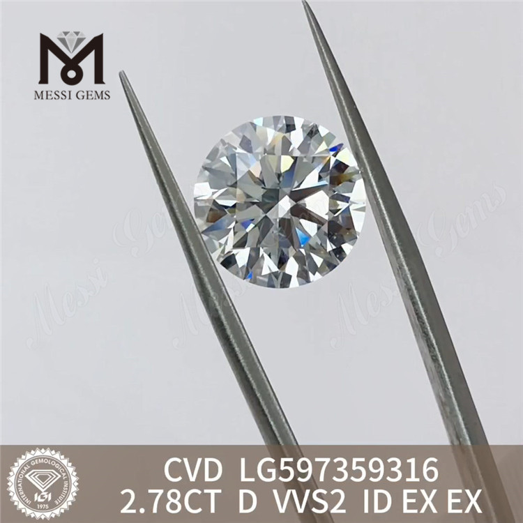 2.78CT D VVS2 ID EX EX cvd 다이아몬드 가격표 LG597359316 