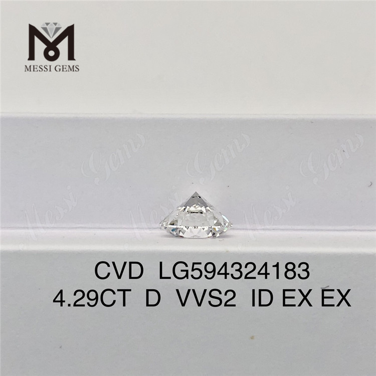 4.29CT D VVS2 ID EX EX 4ct cvd 다이아몬드 판매 LG594324183丨 메시지젬