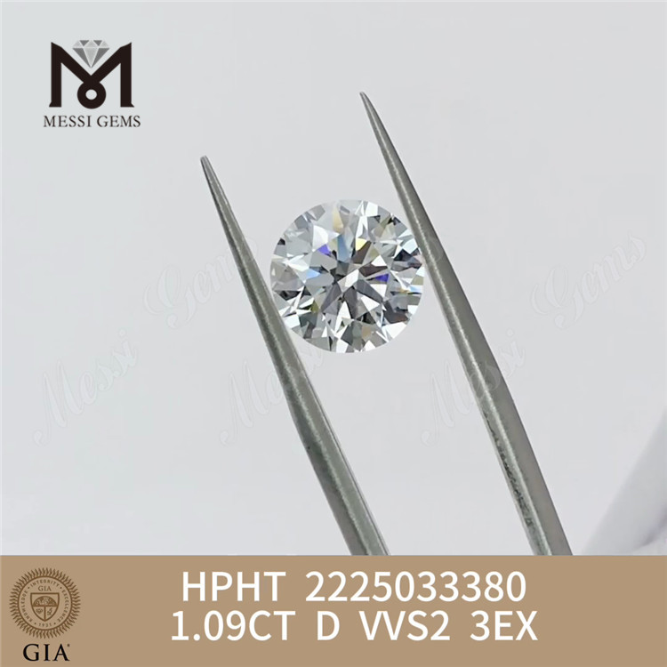 1.09CT D VVS2 3EX HPHT gia 새 다이아몬드 2225033380丨Messigems 