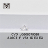 3.03CT F VS1 RD 3ct 실험실 재배 cvd 다이아몬드 윤리적으로 공급됨丨Messigems LG608379388 