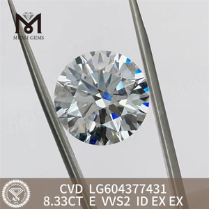 맞춤형 약혼 반지 제작을 위한 8.33ct igi 인증 다이아몬드 E VVS2丨Messigems LG604377431