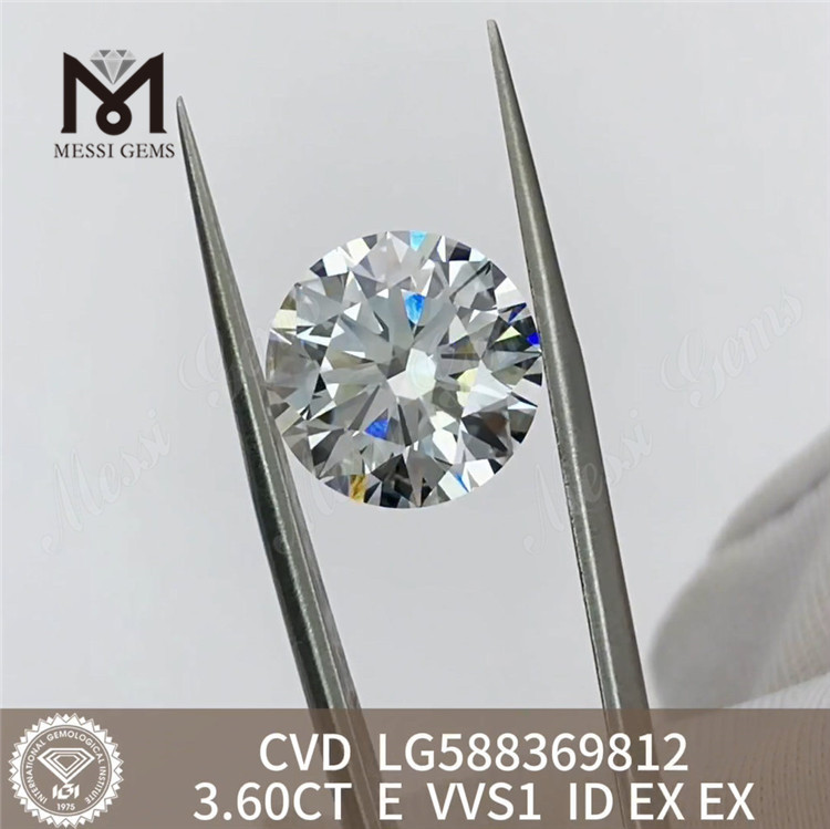 3.6ct Igi 다이아몬드 E VVS1 CVD 다이아몬드 지속 가능한 럭셔리丨 메시지젬 LG588369812