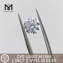 1.06CT E VVS1 1캐럿 실험실 성장 다이아몬드 비용 CVD 비용 효율적인 럭셔리丨Messigems LG607342369