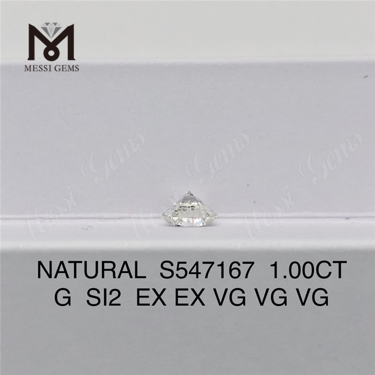 1.00CT G SI2 EX EX VG VG VG 완벽한 천연 다이아몬드 찾기 광채 S547167丨Messigems