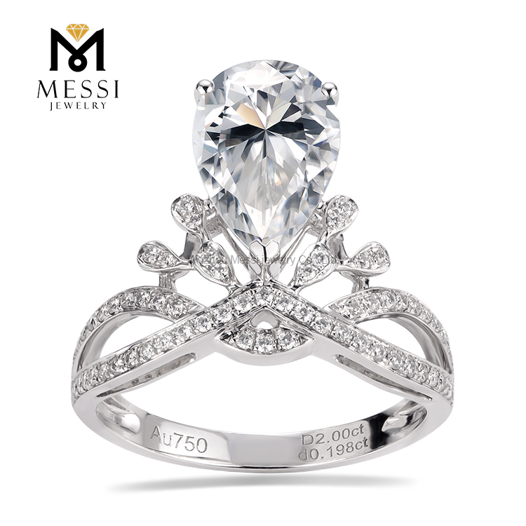 모이사나이트 다이아몬드 결혼반지 14k 18k 패션 모이사나이트 반지