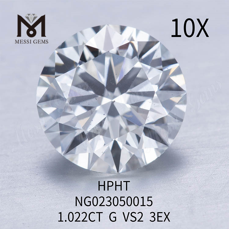 1.022ct G VS2 루즈 젬스톤 합성 다이아몬드 원형