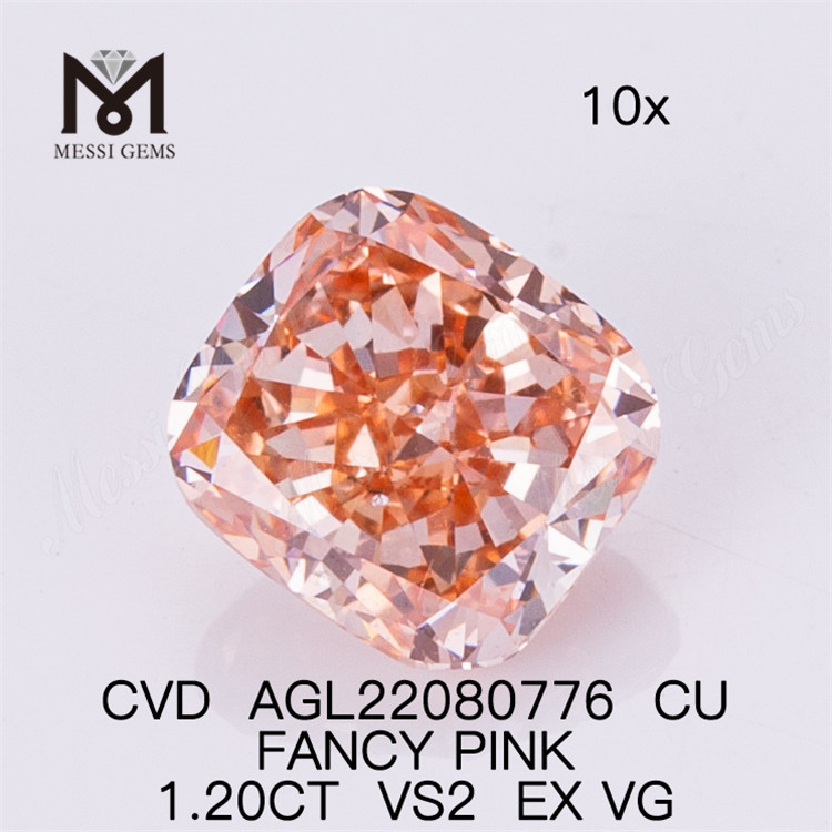 1.20CT FANCY PINK VS2 EX VG CU 연구소 제작 핑크 다이아몬드 AGL22080776 
