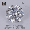 0.70CT HPHT 인공 다이아몬드 D VS2 5EX 랩 다이아몬드