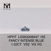 1.02CT HS FANCY INTENSE BLUE VS2 VG VG 랩그로운 다이아몬드 HPHT LG563208447