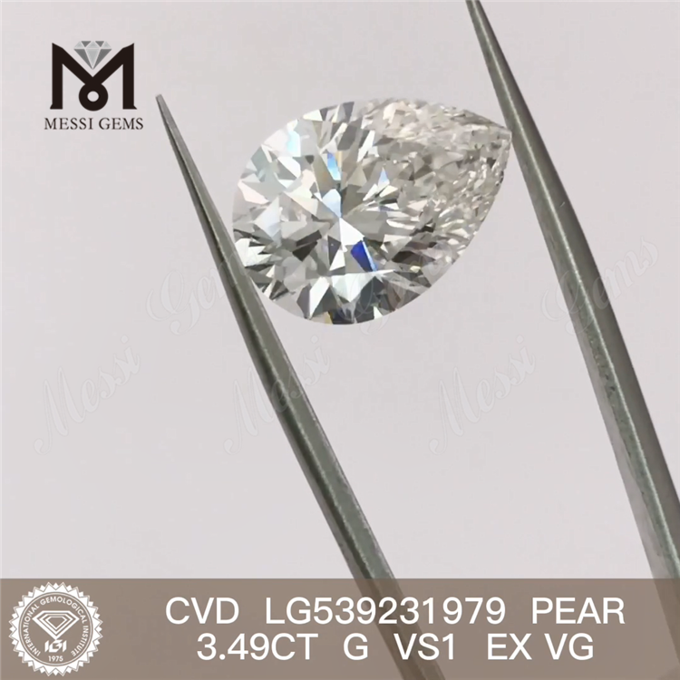 3.49CT 랩 다이아몬드 가격 배 모양 G VS 랩 다이아몬드 도매 가격