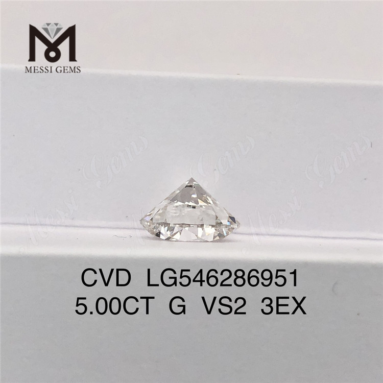 5ct G vs2 3EX 연구소 재배 5캐럿 다이아몬드 인증서 IGI 공장 가격